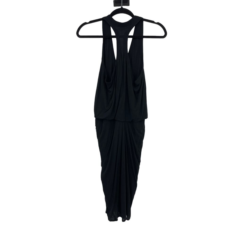 Helmut Lang Dress Womens Small Slack Jersey Racerback Tank Black Sleeveless - Picture 4 of 7